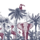 Miniatura fototapety Purpurrote Tiere in den Tropen