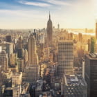 Miniatura fototapety Goldene Morgendämmerung in der Metropole