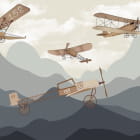 Miniatura fototapety Leichtflugzeug am Himmel