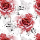 Miniatura fototapety Rote Rosen-Aquarell 