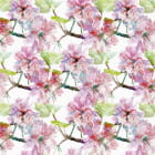 Miniatura fototapety Muster aus zarten Blumen