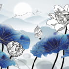 Miniatura fototapety Lotusblumen in den Bergen
