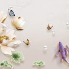 Miniatura fototapety Lotus mit Fisch 3D