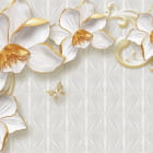 Miniatura fototapety Unvergleichliche goldene Blüten