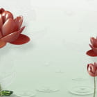 Miniatura fototapety Roter Lotus 3D