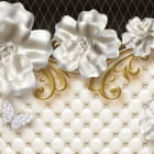 Miniatura fototapety Perlenblumen und Schmetterlinge