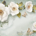 Miniatura fototapety Zarte Gartenrosen 3D