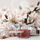 Miniatura fototapety Bezaubernde Magnolien we wnętrzu salonu
