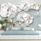Miniatura fototapety Einzigartige Blüte we wnętrzu sypialni