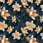 Miniatura fototapety Bernsteinfarbene tropische Blumen