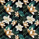 Miniatura fototapety Goldene tropische Blumen