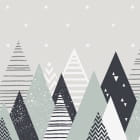 Miniatura fototapety Winterblick auf die Berge