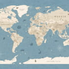 Miniatura fototapety Vintage-Navigationskarte