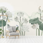 Miniatura fototapety Blühender Lotus we wnętrzu salonu