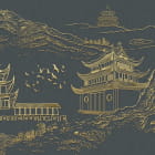 Miniatura fototapety Tempel in den Bergen