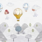 Miniatura fototapety Heißluftballons über den Hügeln