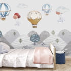 Miniatura fototapety Heißluftballons über den Hügeln we wnętrzu pokoju nastolatka