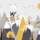 Miniatura fototapety Flug über die goldenen Berge