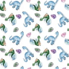 Miniatura fototapety Niedliches Dinosaurier-Aquarell
