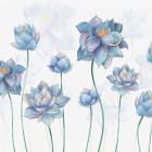 Miniatura fototapety Blau blühender Lotus