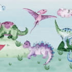 Miniatura fototapety Dinosaurier-Abenteuer