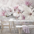 Miniatura fototapety Rosa Magnolie 3D we wnętrzu kuchni