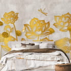 Miniatura fototapety Das Geheimnis des Goldenen Lotus 3D we wnętrzu sypialni