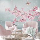 Miniatura fototapety Rosa Blüte we wnętrzu salonu