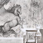 Miniatura fototapety Weißer Pegasus we wnętrzu kuchni