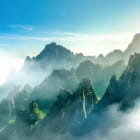 Miniatura fototapety Huangshan-Gebirge, China