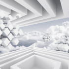 Miniatura fototapety Würfel im Himmel 3D