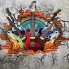 Miniatura fototapety Gitarren 3D