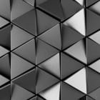Miniatura fototapety Graue Dreiecke 3D