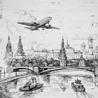 Miniatura fototapety Paris, Zeichnung