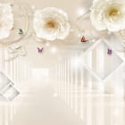 Miniatura fototapety Beige Blumen 3D