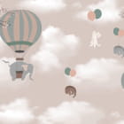 Miniatura fototapety Elefanten auf Heißluftballons