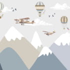 Miniatura fototapety Flug über die Berge