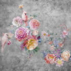 Miniatura fototapety Wunderschöne Vögel und Blumen