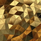 Miniatura fototapety Goldene Dreiecke 3D