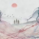 Miniatura fototapety Berglandschaft, Aquarell