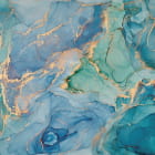 Miniatura fototapety Blauer Marmor, flüssig