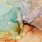 Miniatura fototapety Zarte Flüssigkeit mit Gold