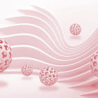 Miniatura fototapety Rosa Kugeln 3D