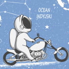 Miniatura fototapety Weltraumkarte für Kinder fragment #2