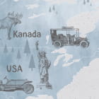 Miniatura fototapety Blaue Karte mit to fragment # 1