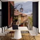 Miniatura fototapety Straße in einem italienischen Dorf we wnętrzu biura