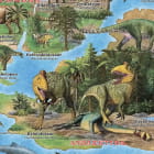 Miniatura fototapety Dinosaurier in der Jurazeit fragment # 1