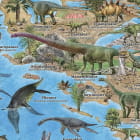Miniatura fototapety Dinosaurier in der Jurazeit fragment #2