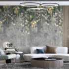 Miniatura fototapety Hängende Blumen oder Li we wnętrzu salonu
