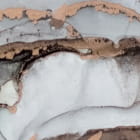 Miniatura fototapety Dunkelweißer Marmor fragment # 1